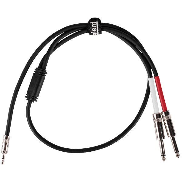 Main product image for Talent Y35Q203 3.5mm Stereo Male to Dual 1/4" TS Le 240-9460